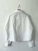 Minimal Big collar cropped shirt (Unisex)