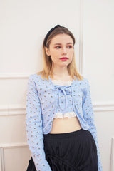 lace cardigan t-shirt blue (6688676905078)