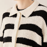 クラシッククランブルカーディガン/Classic crumble cardigan_stripe