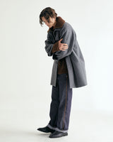 UNISEX WOOL RAGLAN HIDDEN COAT M - TWILL GRAY (6636060672118)