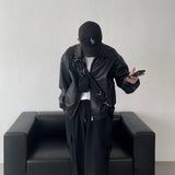レザークロップドジャケット / UI leather cropped jacket