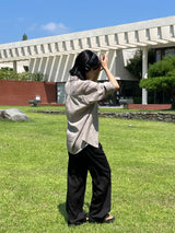 クラムストライプシャツ