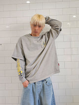 VENTIQUE Pigment Layered Flame Long Sleeve 2color