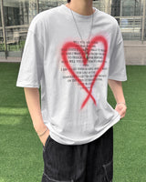 ハートグラフィックTシャツ / Heart graphic T-shirt