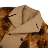 [UNISEX] Reversible Faux Fur and Double-Breasted Padded Coat (Brown) (6656402325622)