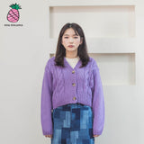 ツイストクロップカーディガン/TWIST CROPPED CARDIGAN