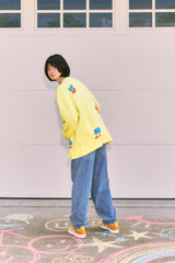 KIRSH X MISAKI KAWAI PATTERN CARDIGAN [LEMON]