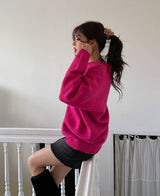 (×)(UNISEX) ベチンウールオーバーニット