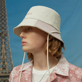 Color block strap bucket hat (6549344190582)