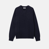 アナザーツイストVネックニット (4 color)