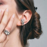 NO.316 [SILVER] GEOMETRY STAR EARCUFF 