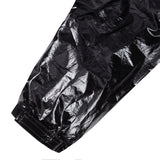 【24SS LSD COLLECTION】フード付きナイロンレインコート_ブラック