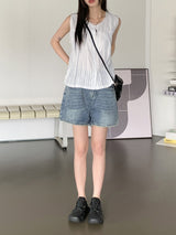 マネウォッシングデニムパート3ショーツショートパンツ / Mane Washing Denim Part 3 Shorts Short Pants