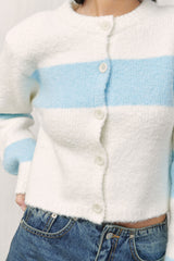  ALPACA BOOKLE KNIT CARDIGAN / IVORY