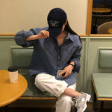 [Belied made/6 color] ピクニックツイルオーバーサイズフィットシャツ