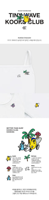 SWIM BASIC ONE-PIECE - CHARACTER WHITE