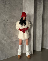 Jewelry ribbon red beanie