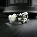 ローリングLシルバーリング / RollingL silver ring (4596238483574)