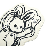 ウィティーバニーキャラクターラグマット／WITTY BUNNY CHARACTER FOOT MAT