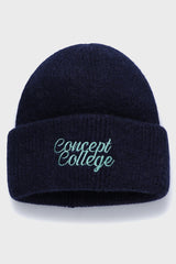Soft Angora Navy Beanie [Unisex]