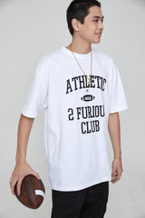 アスレチックオーバーサイズTシャツ /ATHLETIC OVERSIZED T-SHIRT WHITE