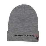 [UNISEX] RIBBED-KNIT BEANIE (Grey) (6655658492022)