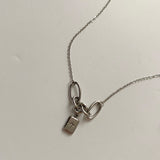 シャインスターユニークチェーンネックレス / bne Shinestar Square Unique Chain Necklace