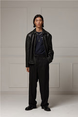 Low-cut leather jacket (4622119731318)