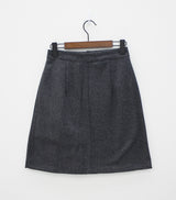 ターンプラネットミディスカート/Turn pleat midi skirt (3color)