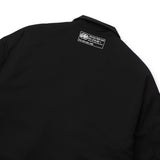[UNISEX] Satin-Trimmed Padded Racing Jacket (Black)