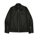 COWHIDE SINGLE RIDER JACKET