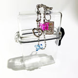 Summer gummy bear Cigarette & lighter case (bear pendant blue->green) (6672842260598)