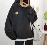 フラワー刺繡フーディー / Flower embroidered hood