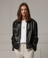 Low-cut leather jacket (4622119731318)
