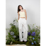 トラックアンバランスノースリーブトップ / TRACK UNBALANCE SLEEVELESS TOP - LEMON