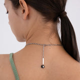 2ディファレントテクスチャーチェーンレイヤードネックレス/[Unisex] 2 different texture chain layered necklace