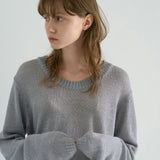 ラウンドリネンニット / ROUND LINEN KNIT