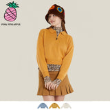 ニッティングジップアップセーター/KNITTING ZIP-UP SWEATER
