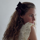 Mini Velvet Ribbon Hair Pin (6611859472502)