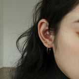 14K GOLD 18MM PIPE RING EARRING (6680876449910)