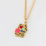 MINI DOODLE NEC SILVER925(18K GOLD PLATED)
