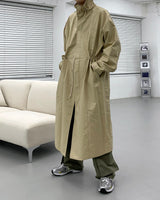 ハイネックカラーコート/SK High-Neck Collar Coat (3 colors)