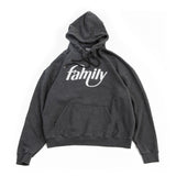 family signature hoodie (washed black) (4602069385334)