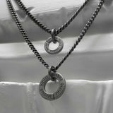 [BLESSEDBULLET]doughnut logo chain necklace_MINI/MEDIUM (6584718164086)