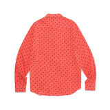 オーバーフィットドットプリントシャツ/OVERFIT DOT PRINT SHIRT-DEEP RED