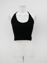 クロップドホルターネックスリーブレス / Cropped halterneck sleeveless (3color)