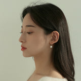 14K ゴールドフィルドホッククリームパールピアス/14K goldfilled hook cream pearl earring (8mm)