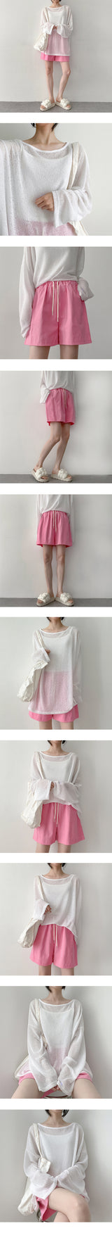 ハクバイオウォッシングコットンベンダブルショーツ / Haku bio washing cotton bendable shorts