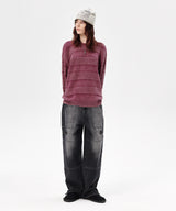 WASHED STRIPE KNIT