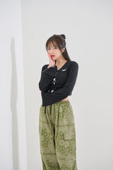 Xクロップカーディガン / (9101) X crop cardigan